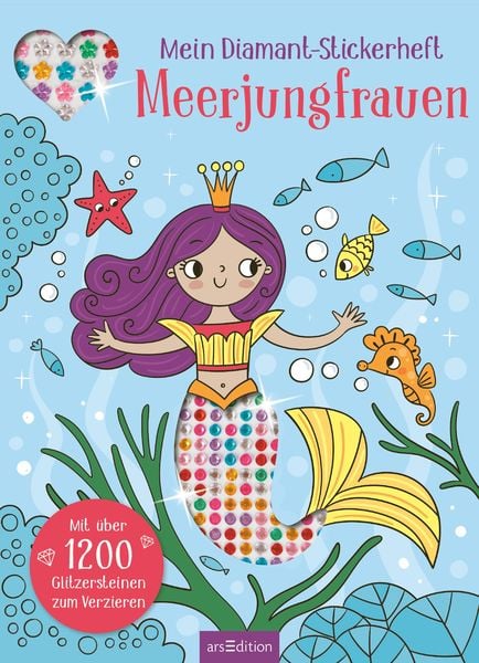 Produktbild: Mein Diamant-Stickerheft &ndash; Meerjungfrauen