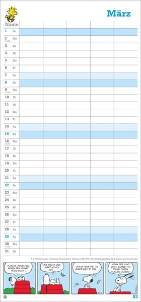 Produktbild: Peanuts Familienplaner 2026