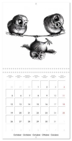 Produktbild: owls and mates 2026 (Wall Calendar 2026 12 &times; 12 Inch) CALVENDO 12 Month Wall Calendar