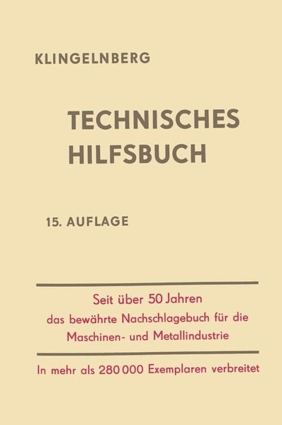 Produktbild: Klingelnberg Technisches Hilfsbuch