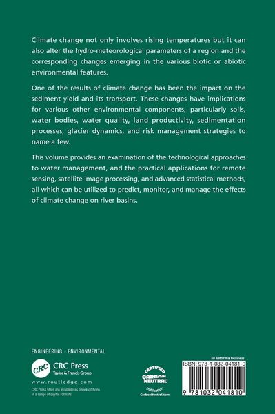 Produktbild: Handbook of Climate Change Impacts on River Basin Management