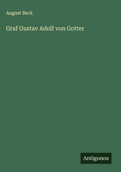 Produktbild: Graf Gustav Adolf von Gotter