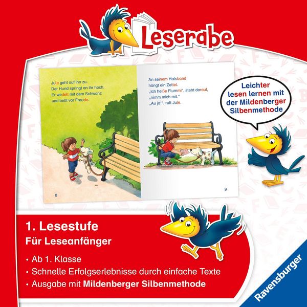 Produktbild: Leserabe mit Mildenberger Silbenmethode - Ein Hund f&uuml;r Jule
