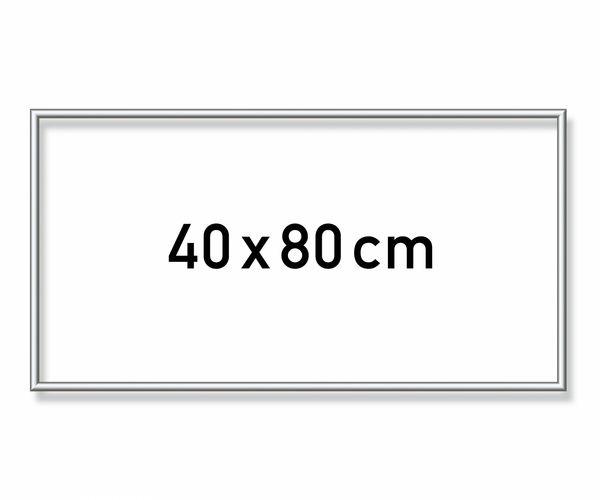 Produktbild: MNZ - Alurahmen Silber 40 x 80 cm