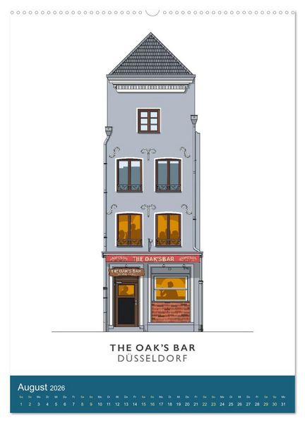 Produktbild: PROST! Bars und Kneipen in der D&uuml;sseldorfer Altstadt (hochwertiger Premium Wandkalender 2026 DIN A2 hoch), Kunstdruck in Hochglanz