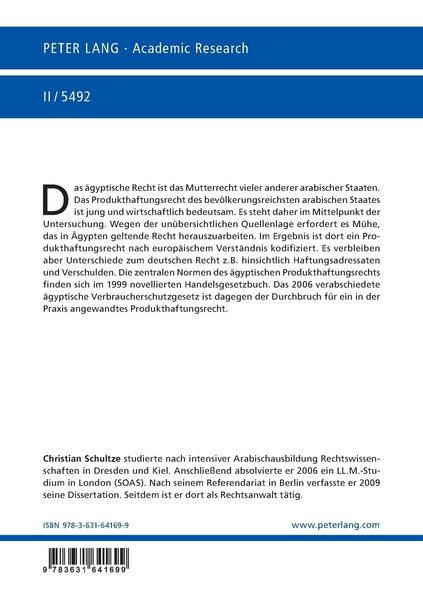 Produktbild: Die zivilrechtliche Produkthaftung nach &auml;gyptischem Recht