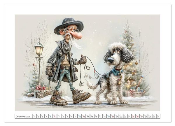 Produktbild: Wuff und weg! (Wandkalender 2026 DIN A3 quer), CALVENDO Monatskalender