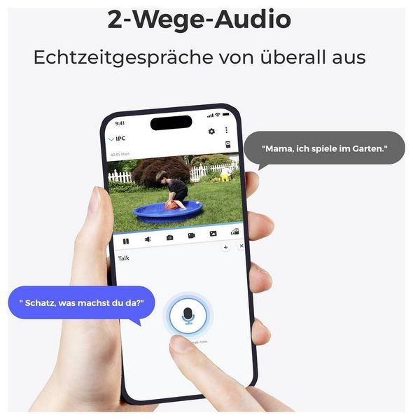 Produktbild: Reolink Argus Series B320 - B WLAN IP &Uuml;berwachungskamera 2304 x 1296 Pixel
