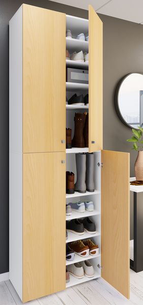 Produktbild: XL Holz Gro&szlig;er Schuhschrank Schuhkommode Lona 10