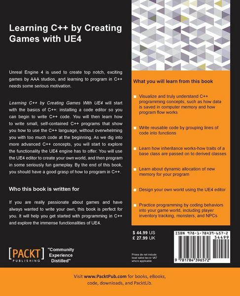Produktbild: Learning C++ by Creating Games with UE4