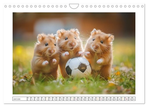 Produktbild: Lustige Hamster (Wandkalender 2026 DIN A4 quer), CALVENDO Monatskalender