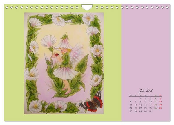 Produktbild: Blumen Elfen (Wandkalender 2026 DIN A4 quer), CALVENDO Monatskalender