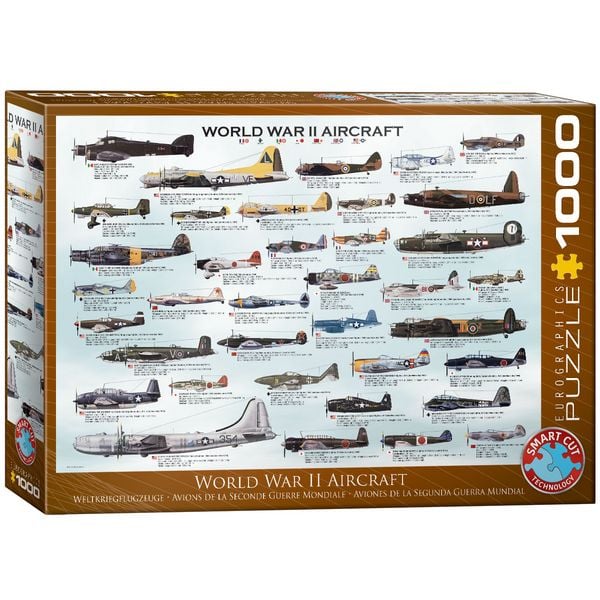 Produktbild: Puzzle 1000 Teile - World War II Aircraft