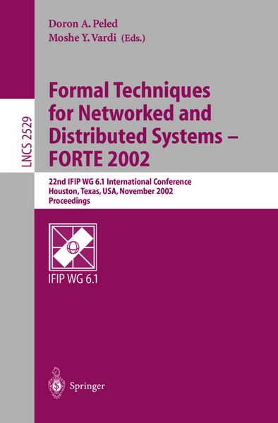 Produktbild: Formal Techniques for Networked and Distributed Systems - FORTE 2002