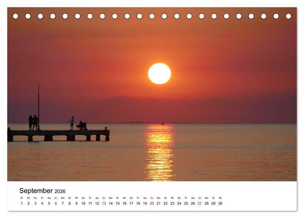 Produktbild: Die sch&ouml;nsten Bucket List Reiseziele (Tischkalender 2026 DIN A5 quer), CALVENDO Monatskalender