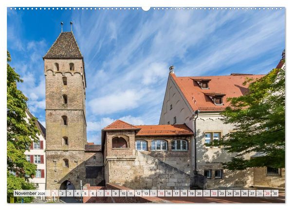 Produktbild: ULM Idyllisches Stadtherz (hochwertiger Premium Wandkalender 2026 DIN A2 quer), Kunstdruck in Hochglanz