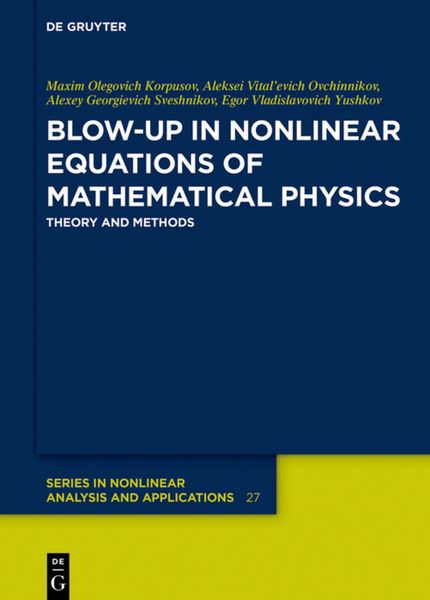Produktbild: Blow-Up in Nonlinear Equations of Mathematical Physics