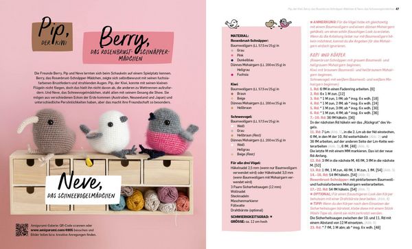 Produktbild: Alle meine Federfreunde: Kunterbunte Amigurumis h&auml;keln | Flamingo, Pfau, Papageientaucher und andere s&uuml;&szlig;e V&ouml;gel