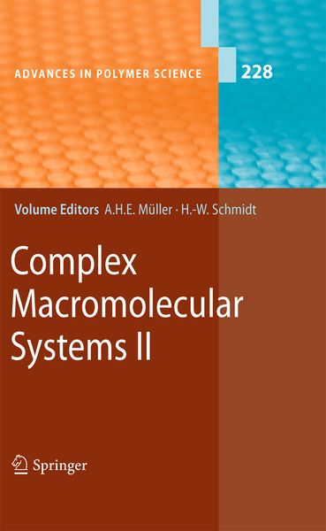 Produktbild: Complex Macromolecular Systems II