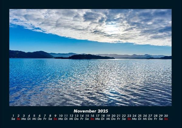 Produktbild: Landschaftskalender 2025 Fotokalender DIN A4
