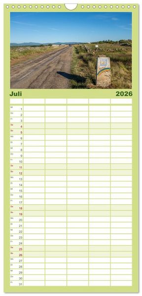 Produktbild: Familienplaner 2026 - Camino 2026 mit 5 Spalten (Wandkalender, 21 x 45 cm) CALVENDO