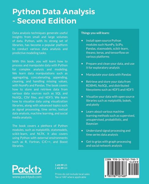 Produktbild: Python Data Analysis - Second Edition