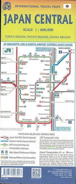 Produktbild: Japan Central 1:600 000