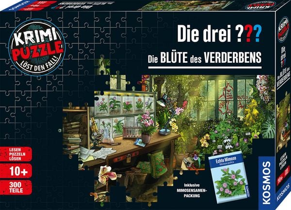 Produktbild: Krimi-Puzzle: Die drei ??? - Die Bl&uuml;te des Verderbens