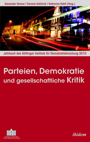 Produktbild: Parteien, Demokratie und gesellschaftliche Kritik