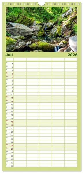 Produktbild: Familienplaner 2026 - Rund um den W&ouml;rthersee in &Ouml;sterreich mit 5 Spalten (Wandkalender, 21 x 45 cm) CALVENDO