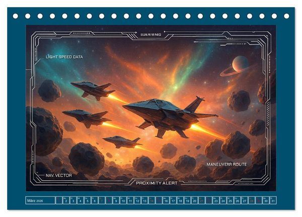 Produktbild: Intelligente Alientechnik (Tischkalender 2026 DIN A5 quer), CALVENDO Monatskalender