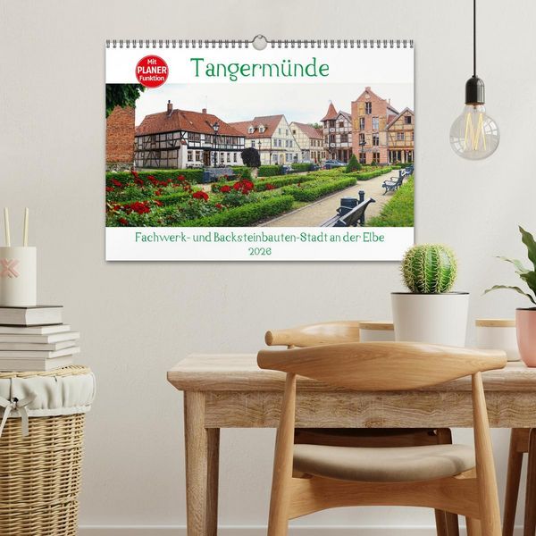 Produktbild: Tangerm&uuml;nde - Fachwerk- und Backsteinbauten-Stadt an der Elbe (Wandkalender 2026 DIN A3 quer), CALVENDO Monatskalender