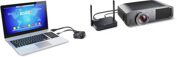 Produktbild: SpeaKa Professional SP-WTR-500 Drahtloses Full HD Pr&auml;sentationssystem 30m
