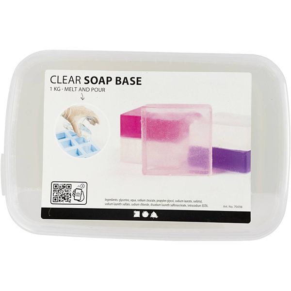 Produktbild: Creativ Company Seifenbasis, Kristallform f&uuml;r Gie&szlig;seife, Transparent, 1 kg
