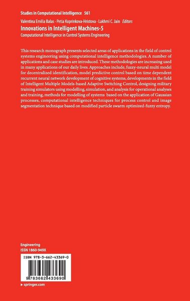 Produktbild: Innovations in Intelligent Machines-5