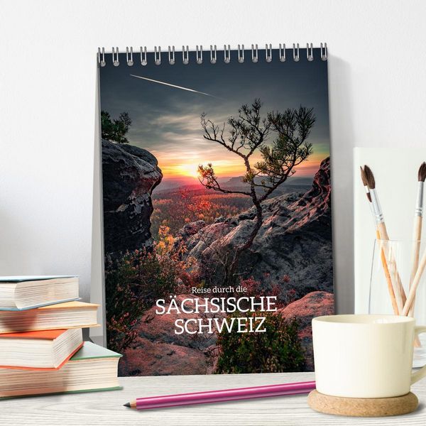 Produktbild: Reise durch die S&auml;chsische Schweiz (Tischkalender 2026 DIN A5 hoch), CALVENDO Monatskalender