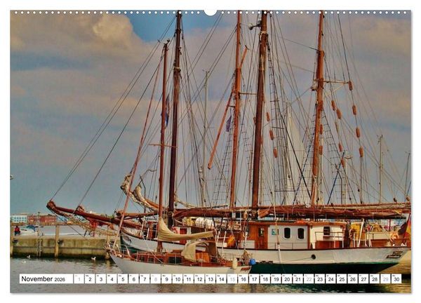 Produktbild: Die Ostsee - von Schleswig nach Gl&uuml;cksburg (Wandkalender 2026 DIN A2 quer), CALVENDO Monatskalender