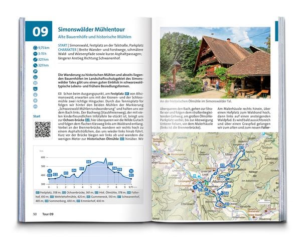 Produktbild: KOMPASS Wanderf&uuml;hrer Schwarzwald S&uuml;d mit Naturpark, Kaiserstuhl und Markgr&auml;flerland, 60 Touren mit Extra-Tourenkarte