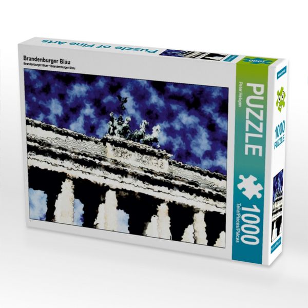 Produktbild: CALVENDO Puzzle Brandenburger Blau | 1000 Teile Lege-Gr&ouml;&szlig;e 64x48cm Foto-Puzzle f&uuml;r gl&uuml;ckliche Stunden