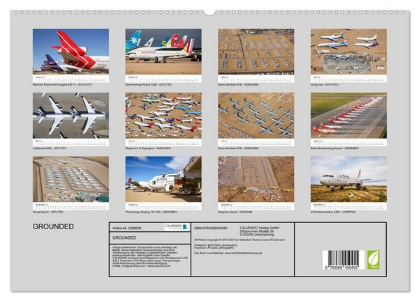 Produktbild: GROUNDED (hochwertiger Premium Wandkalender 2027 DIN A2 quer), Kunstdruck in Hochglanz