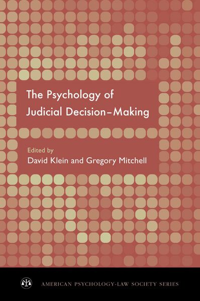 Produktbild: The Psychology of Judicial Decision Making