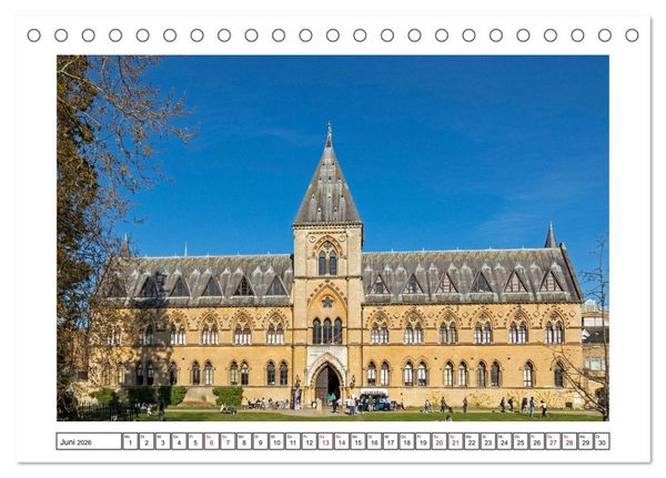 Produktbild: Sehenswertes in Oxford und Cambridge (Tischkalender 2026 DIN A5 quer), CALVENDO Monatskalender