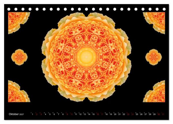 Produktbild: ROSEN MANDALAS (Tischkalender 2027 DIN A5 quer), CALVENDO Monatskalender