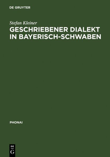 Produktbild: Geschriebener Dialekt in Bayerisch-Schwaben