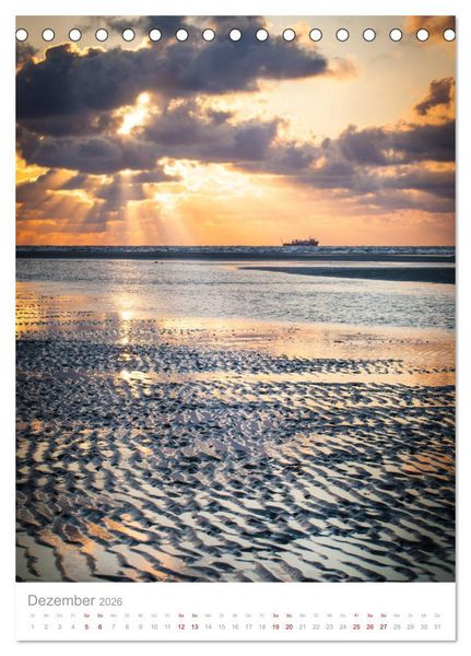 Produktbild: Amrum - Das Gesicht der Nordsee (Tischkalender 2026 DIN A5 hoch), CALVENDO Monatskalender