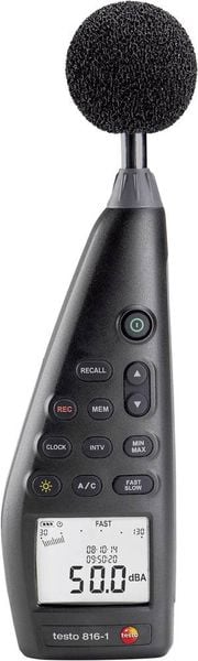 Produktbild: Testo Schallpegel-Messger&auml;t Datenlogger 816-1 30 - 130 dB 20Hz - 8000Hz