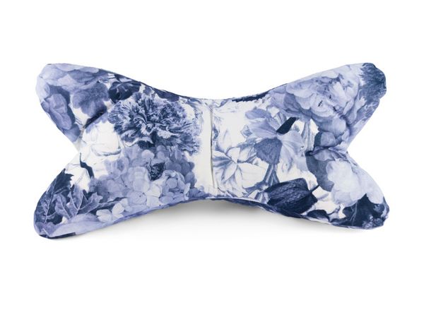 Leseknochen - Barock-Blumen blau