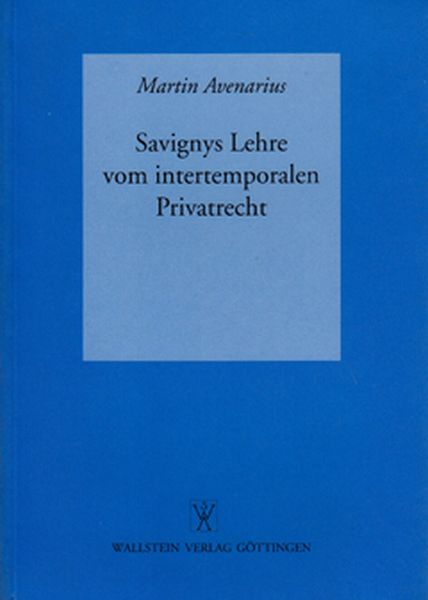 Produktbild: Savignys Lehre vom intertemporalen Privatrecht