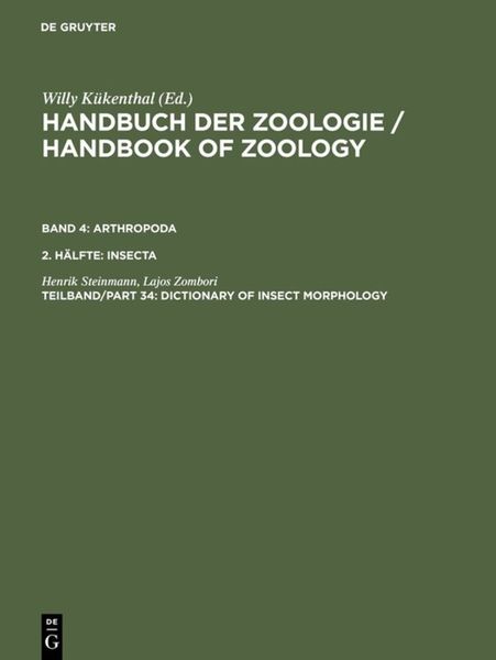 Produktbild: Dictionary of Insect Morphology