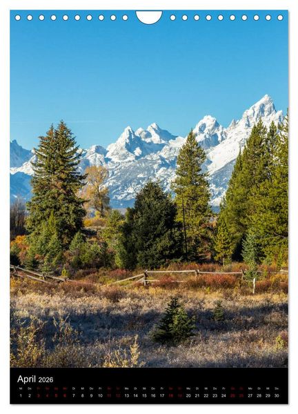 Produktbild: Teton Range - Der Grand Teton National Park (Wandkalender 2026 DIN A4 hoch), CALVENDO Monatskalender